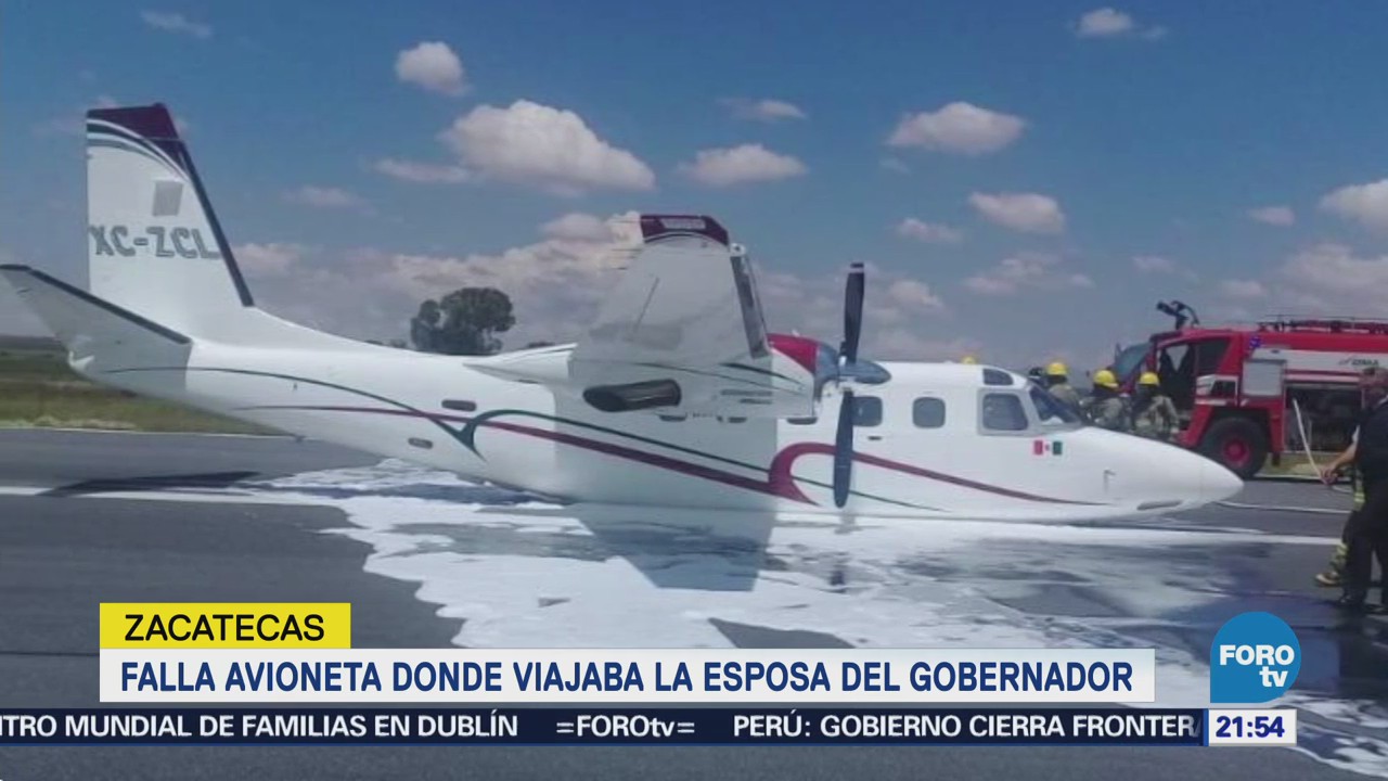 Falla Avioneta Donde Iba Esposa Gobernador Zacatecas