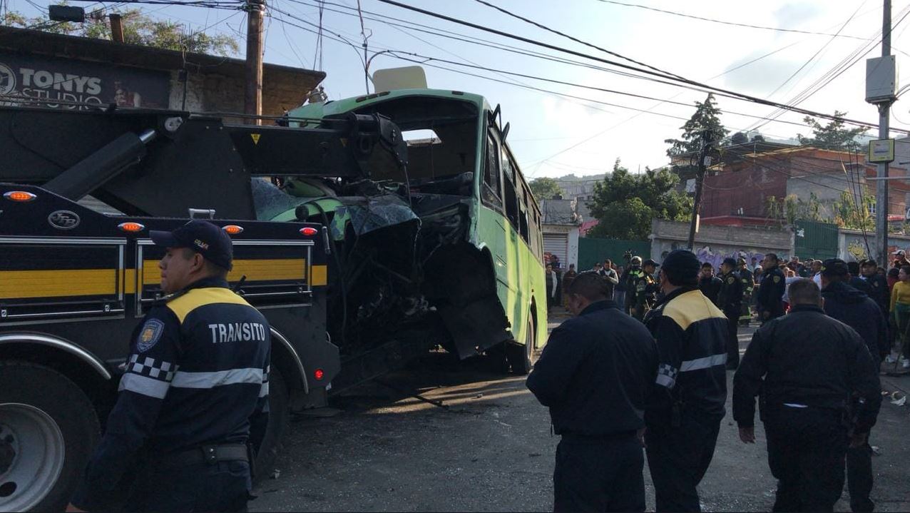 Choque en Cuautepec autoridades procederán contra el chófer