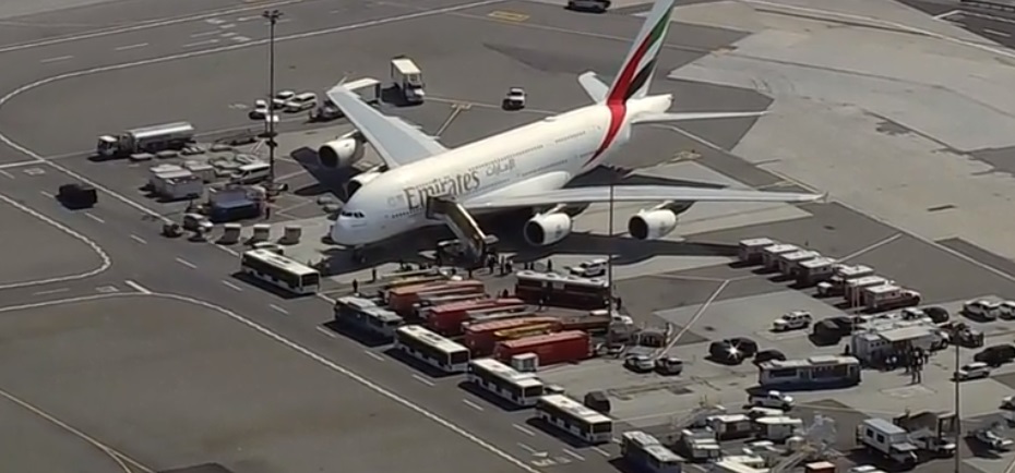 Avión de Emirates es puesto en cuarentena en New York