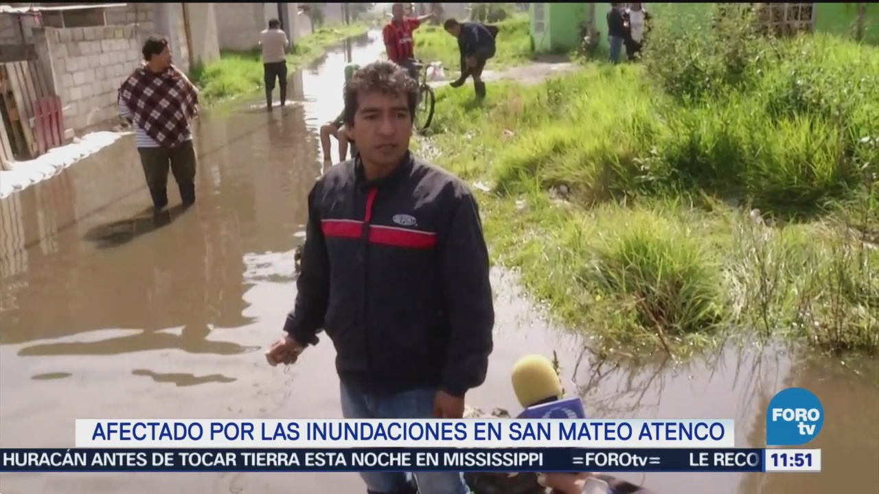 Afectados en Atenco por fisura del río Lerma piden ayuda