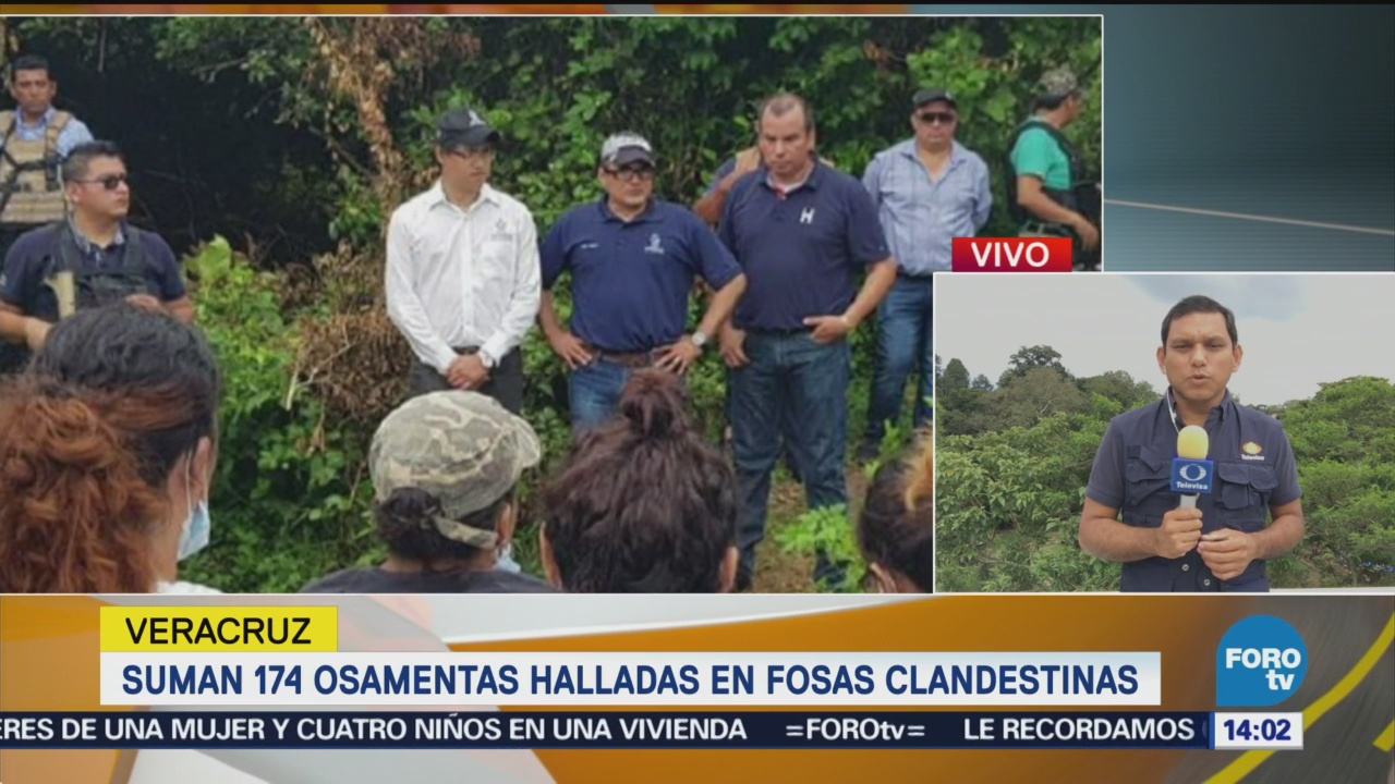Veracruz: Suman 174 Osamentas Halladas Fosas Clandestinas