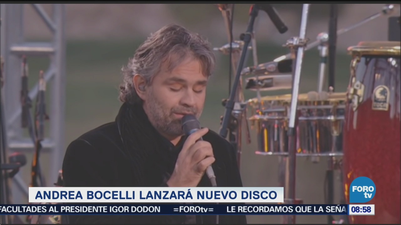 Andrea Bocelli estrenará nuevo disco en octubre