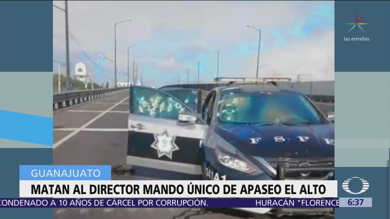 Asesinan a director del Mando Único en Apaseo El Alto, Guanajuato