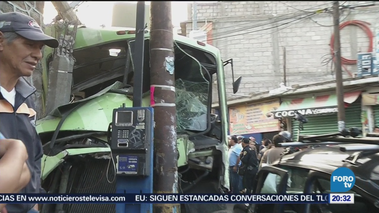 Autobús Choca Contra Varios Vehículos En La Gustavo A Madero