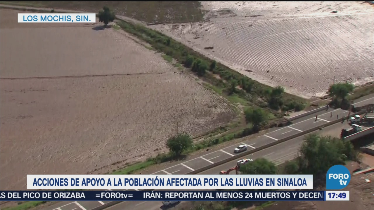 Autoridades Federales Apoyan Afectados Lluvias Sinaloa