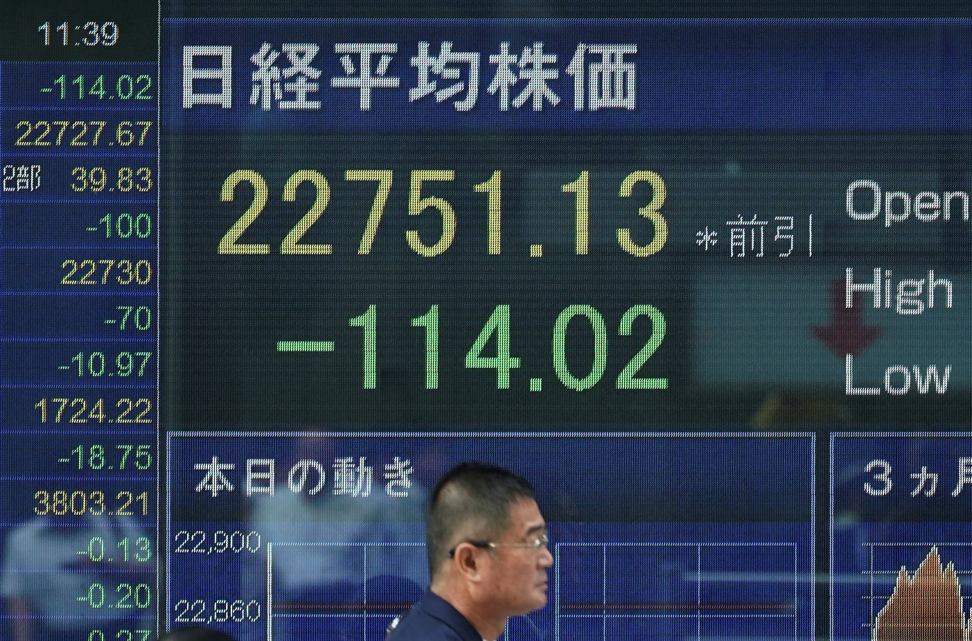Bolsa de Tokio cierra con pérdidas, índices chinos a la baja