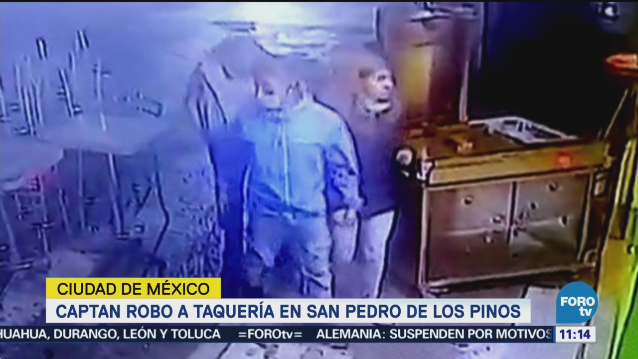 Captan robo a taquería en San Pedro de los Pinos
