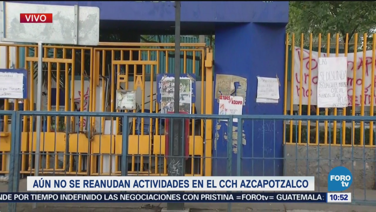 CCH Azcapotzalco no presenta novedades, permanece cerrado