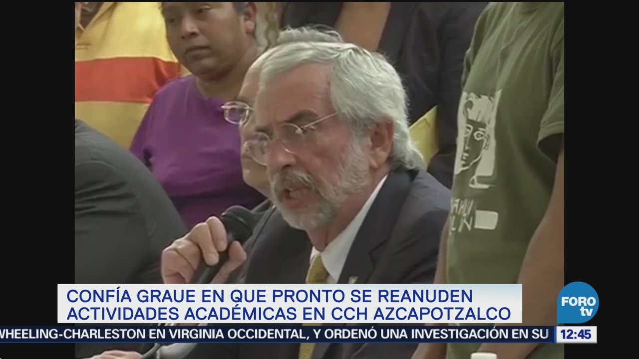 Confía Graue que pronto reanuden actividades el CCH Azcapotzalco