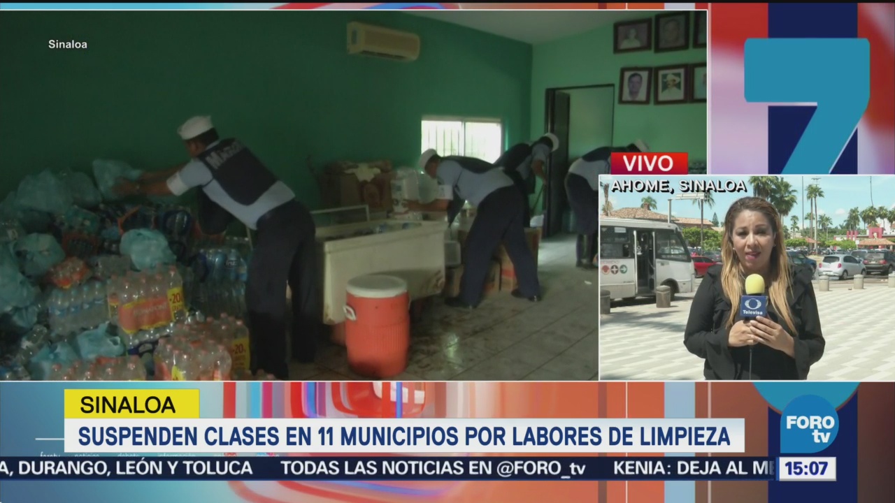 Continúan las clases suspendidas en Sinaloa por trabajos