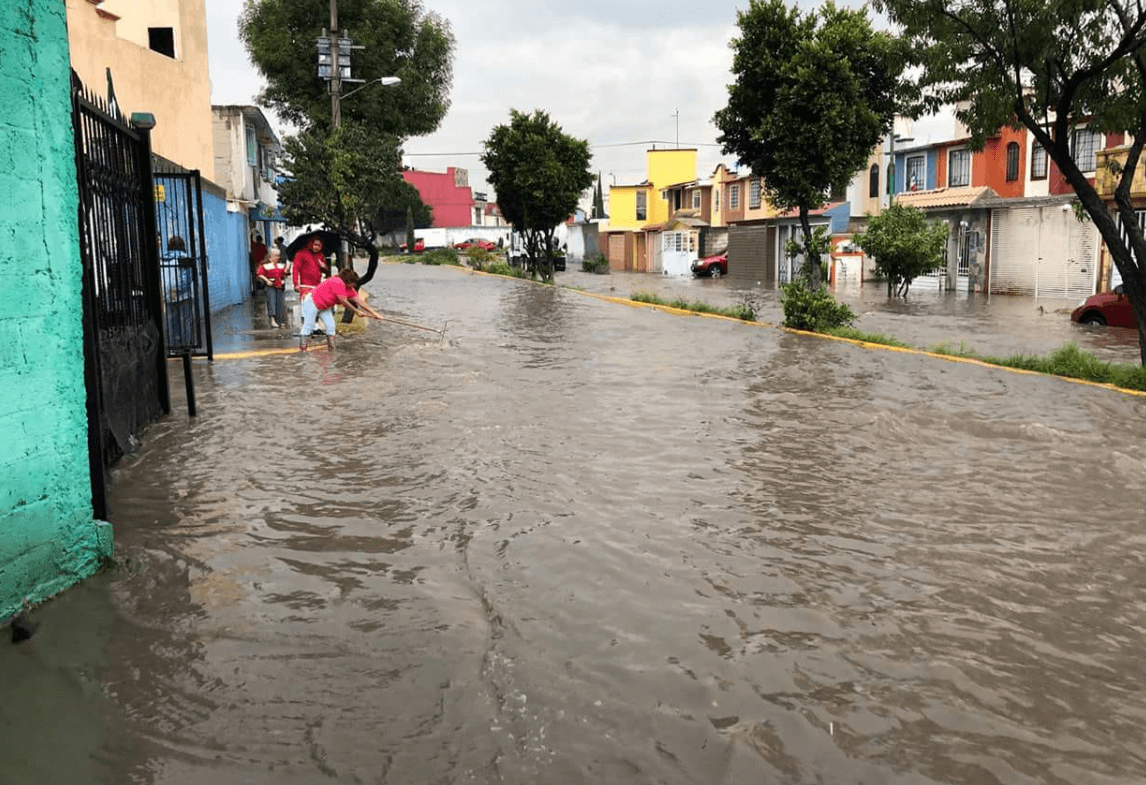 Cuautitlán Izcalli, afectado por lluvias e inundaciones