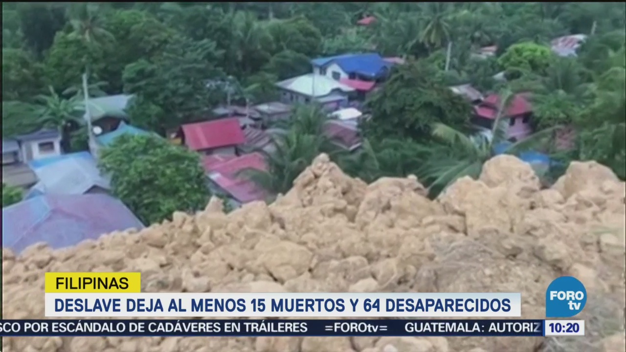 Deslave en Filipinas deja más de diez muertos muertos