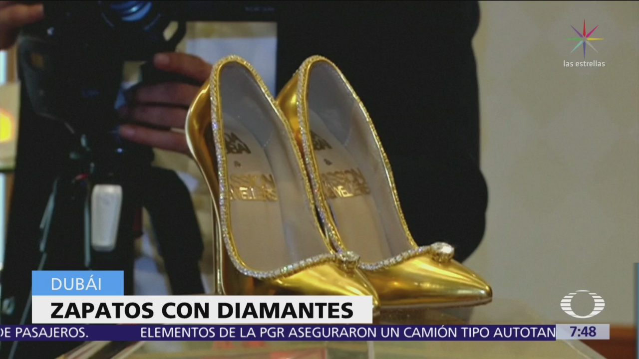 Venden en Dubai zapatos con diamantes y oro por 17 mdd