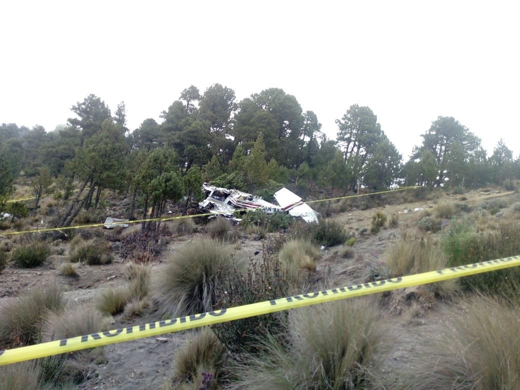 Desplome de avioneta en el Pico de Orizaba deja tres muertos