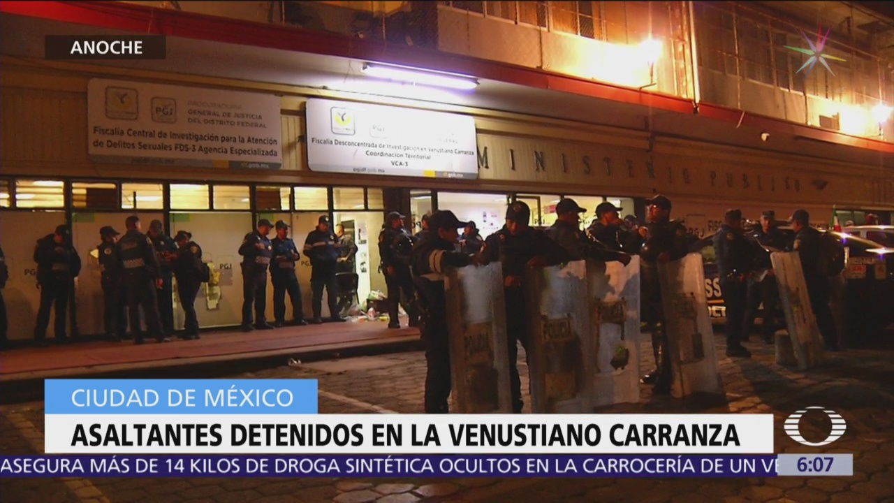 Detienen a asaltantes en la delegación Venustiano Carranza, CDMX