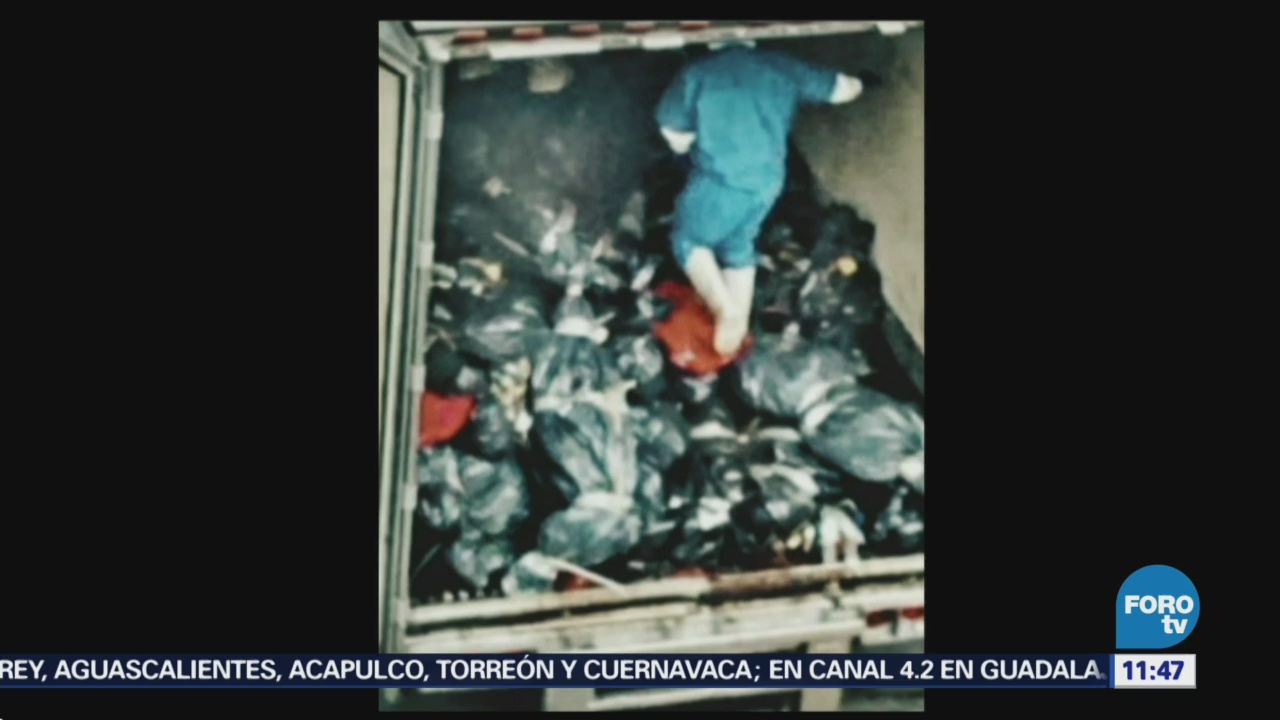 Difunden fotos de cadáveres apilados en tráileres de Jalisco