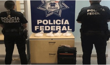 Policía Federal asegura droga en autobús de pasajeros en Sinaloa