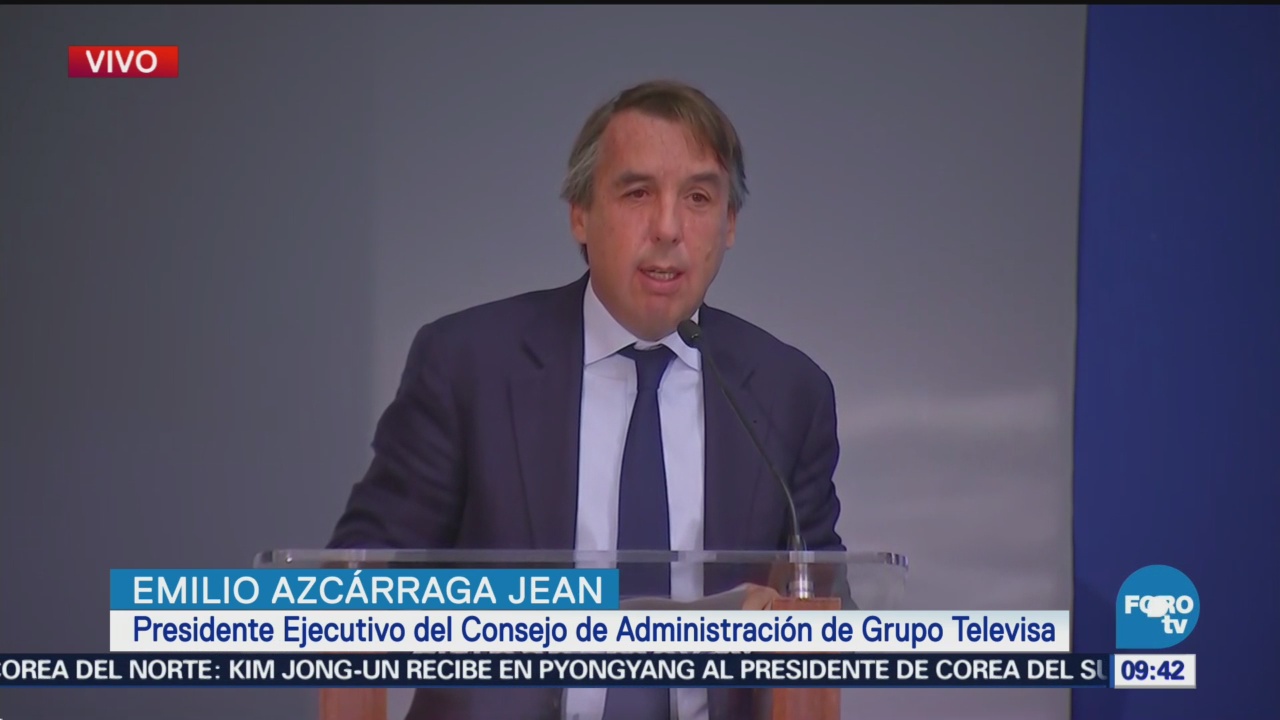 Emilio Azcárraga Jean informa avances de reconstrucción