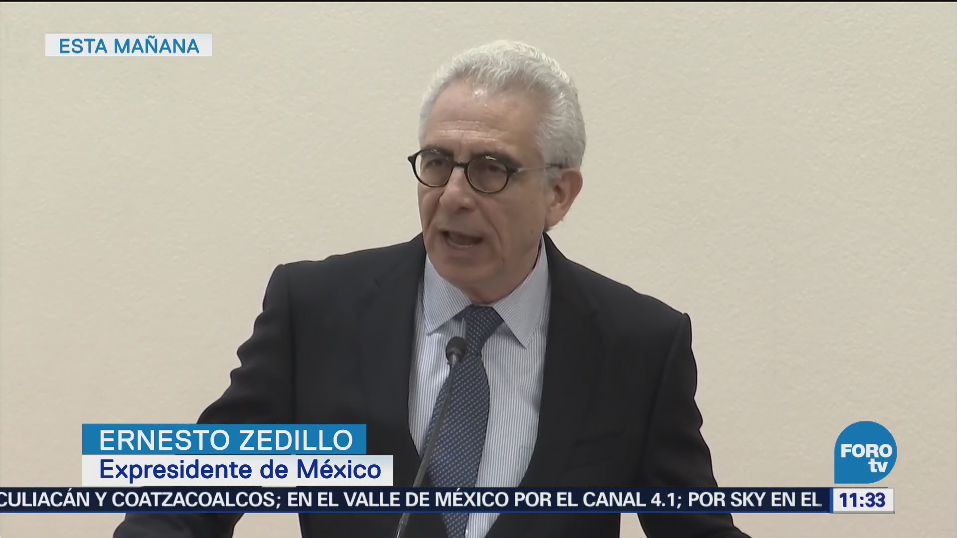 Ernesto Zedillo presenta propuesta sobre política de drogas