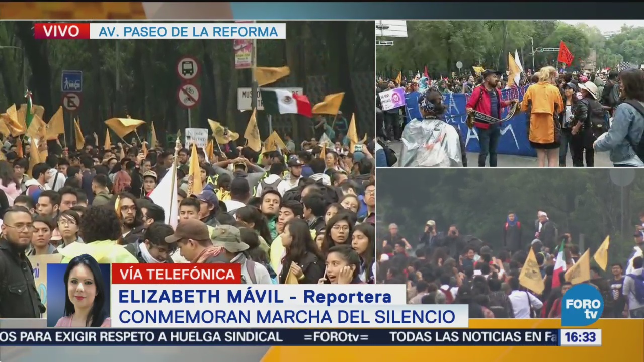Estudiantes preparan inicio conmemoración Marcha Silencio
