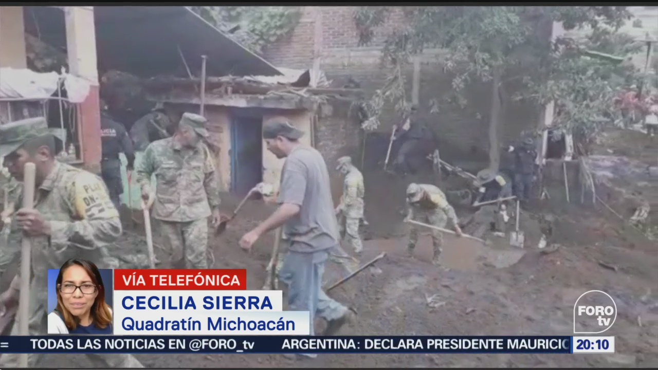 Evalúan Daños Lluvias Tromba Peribán Michoacán