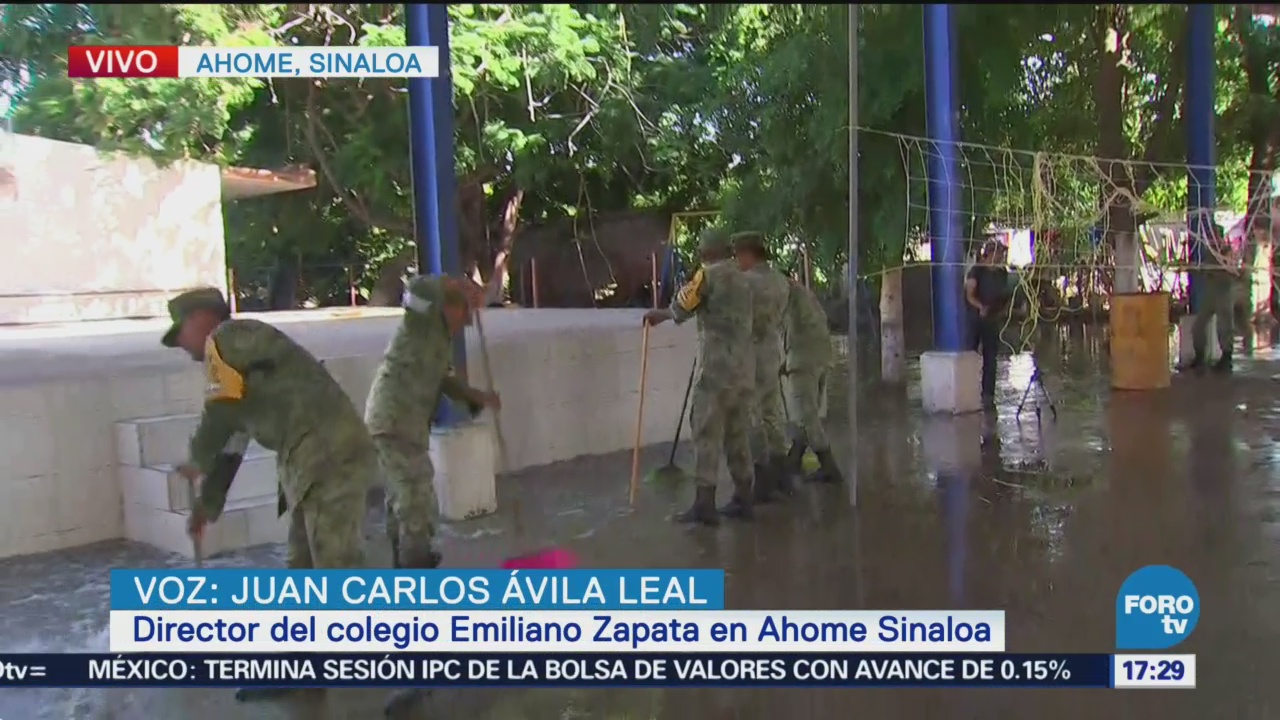 Fuerzas armadas apoyan a la población de Ahome, Sinaloa