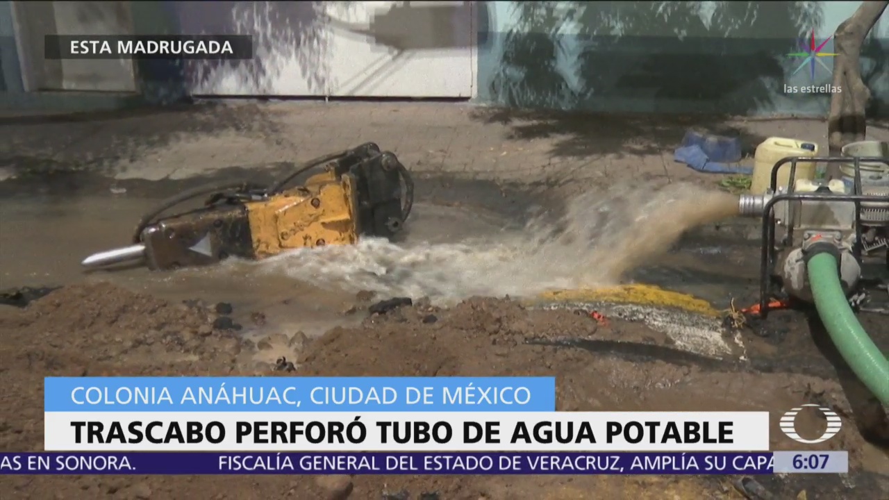 Fugas de gas y de agua afectan a la colonia Anáhuac