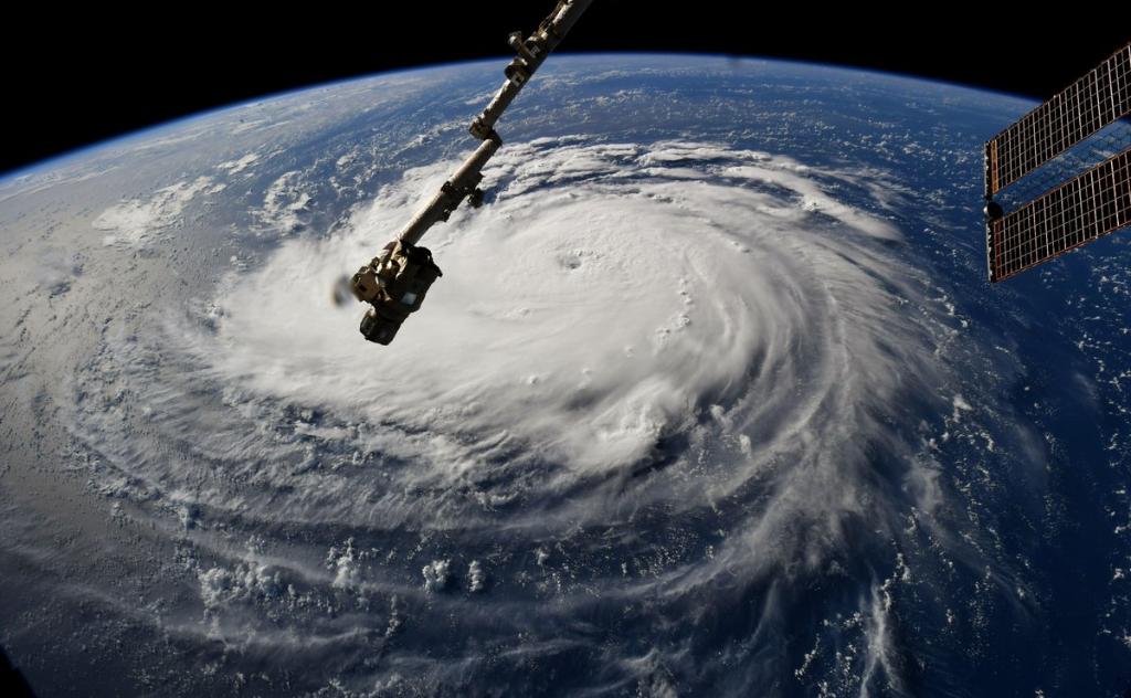 Así se ve desde el espacio el ojo del potente huracán ‘Florence’