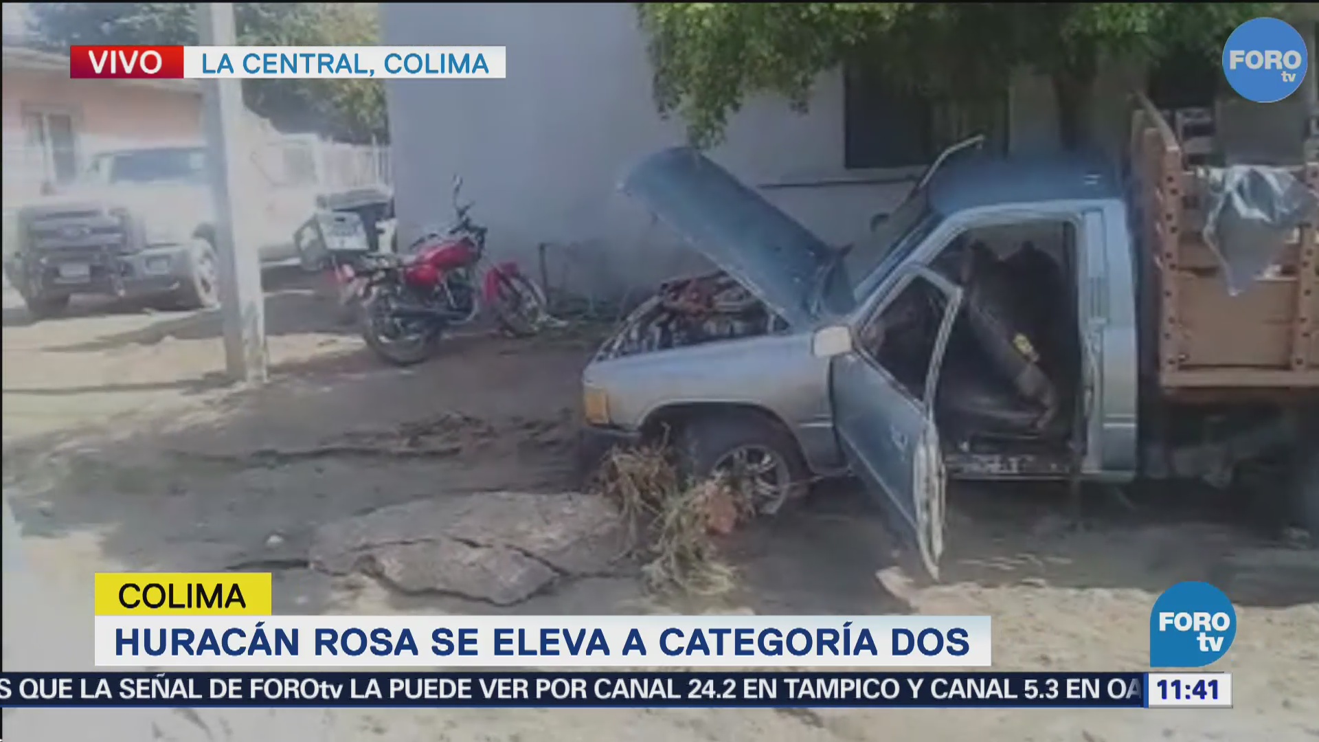 Huracán Rosa afecta al municipio La Central