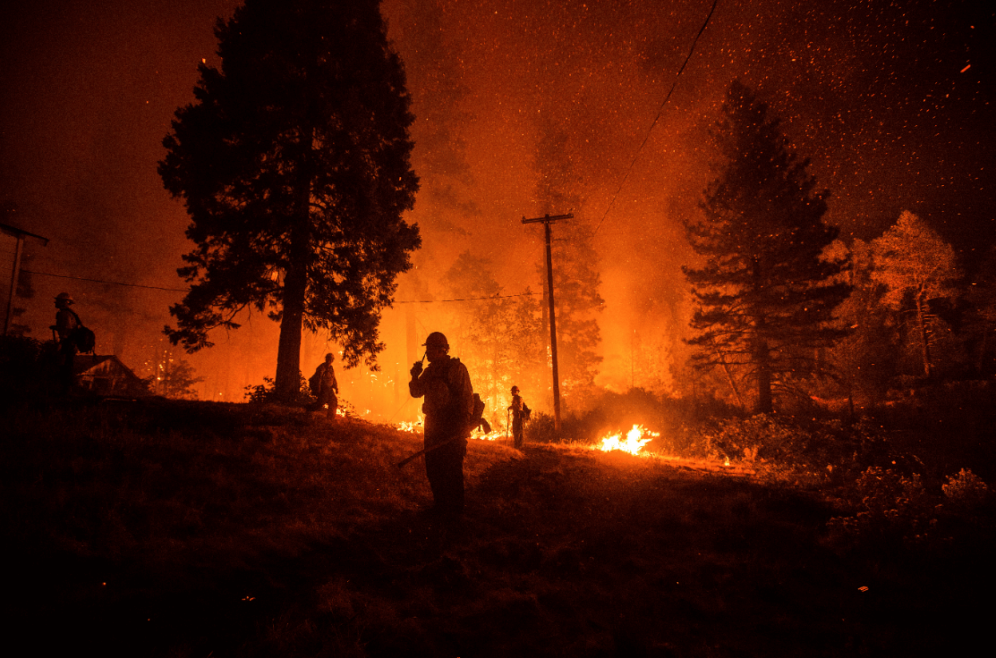 Incendio forestal en California, EU. (AP) 