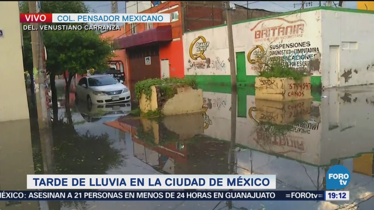 Inundación Colonia Pensador Mexicano Cdmx Lluvias