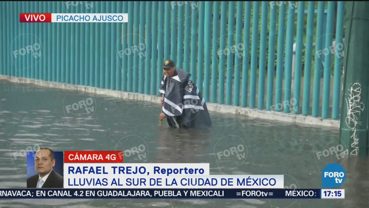 Inundaciones Avenida Picacho Ajusco, Lluvia, Sur De La CDMX, Vialidad Está Detenida, Periférico