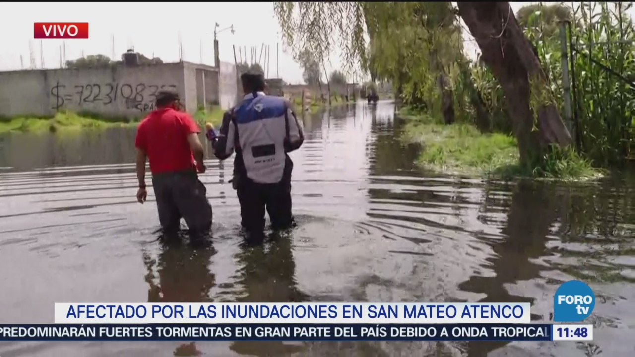 Inundaciones por fisura del río Lerma afectan cultivos en Atenco