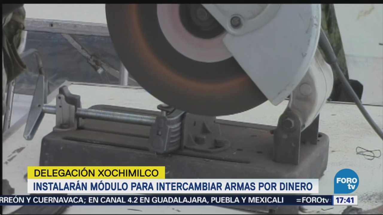 Instalarán Módulo Intercambiar Armas Dinero Xochimilco