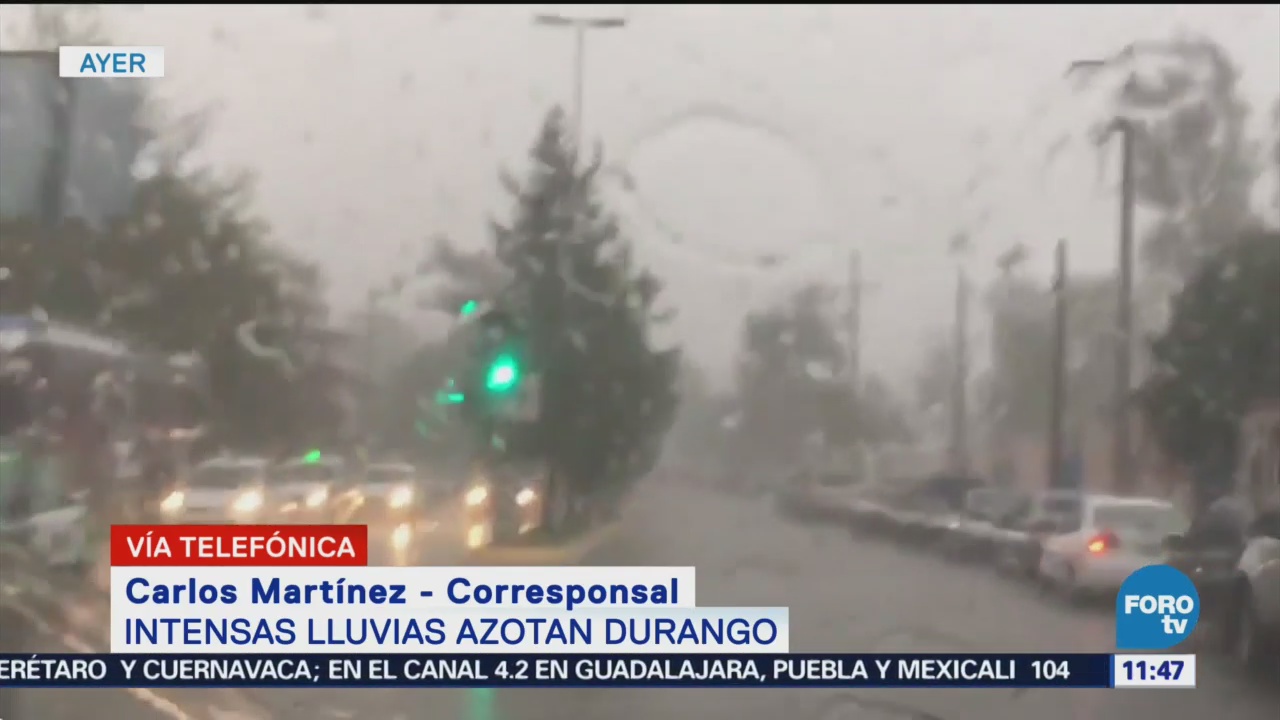 Lluvia en Durango afecta a 22 colonias con encharcamientos