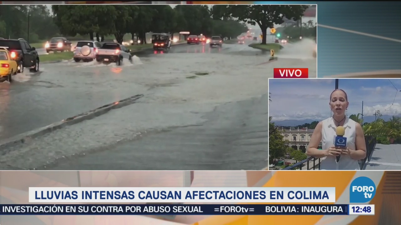 Lluvias intensas se prevén por la tarde en Colima