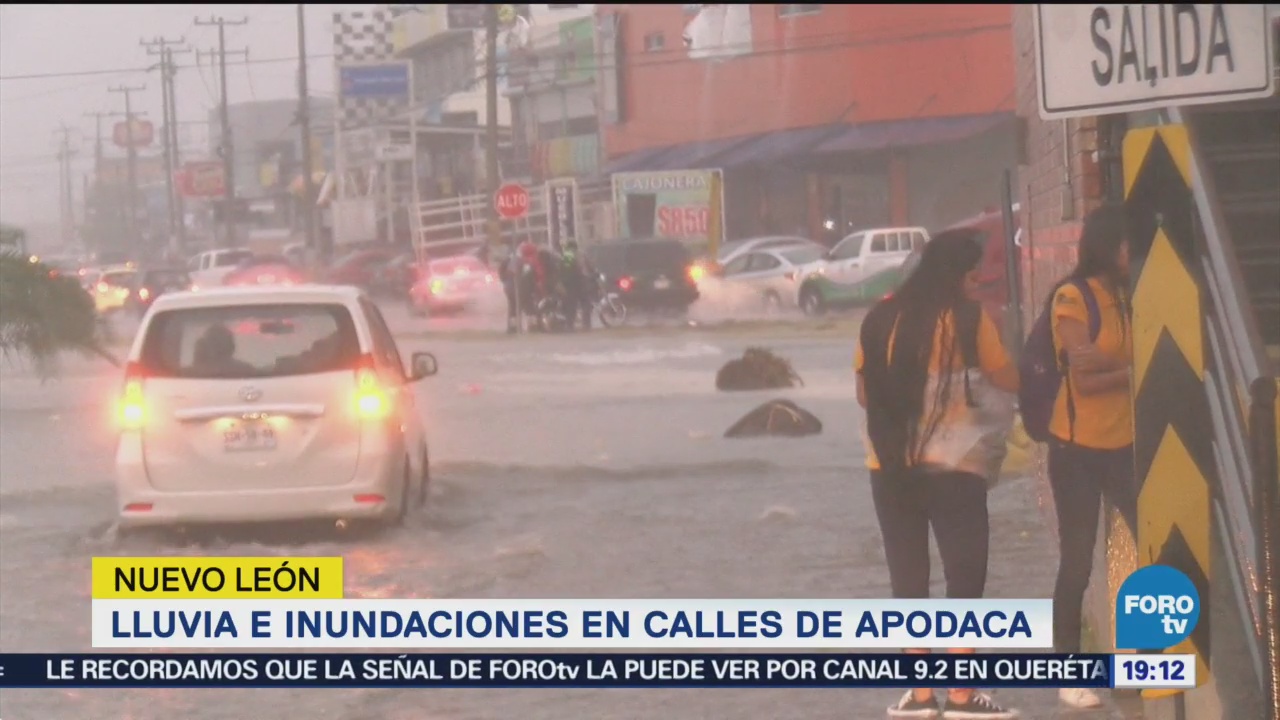 Lluvias Provocan Caos Apodaca, Nuevo León Precipitaciones Inundaciones