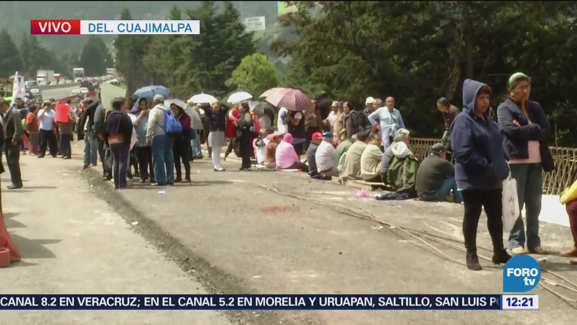 Manifestantes bloquean carretera federal México-Toluca