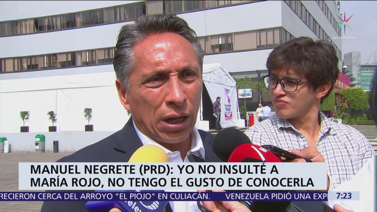 Manuel Negrete niega insultos a María Rojo durante campaña