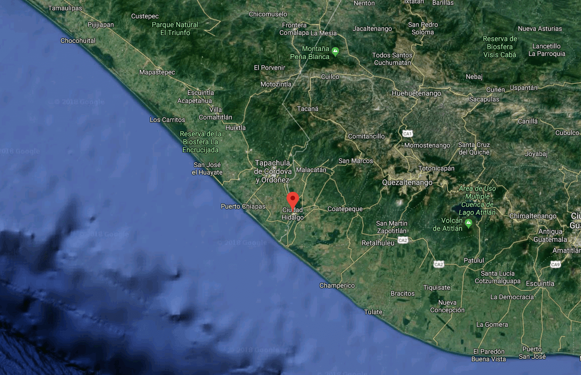Sismo de magnitud 5.1 se registra en Ciudad Hidalgo, Chiapas