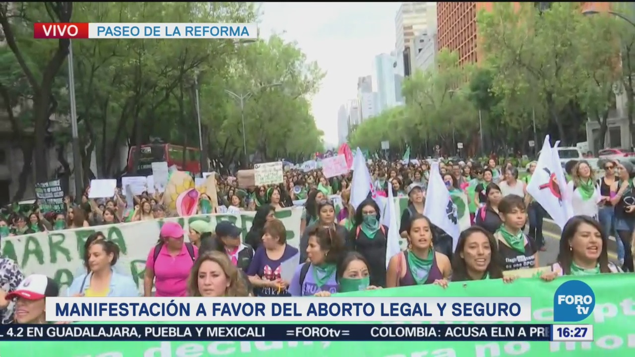 Marea Verde Llega Reforma Bucareli Marcha Favor Aborto