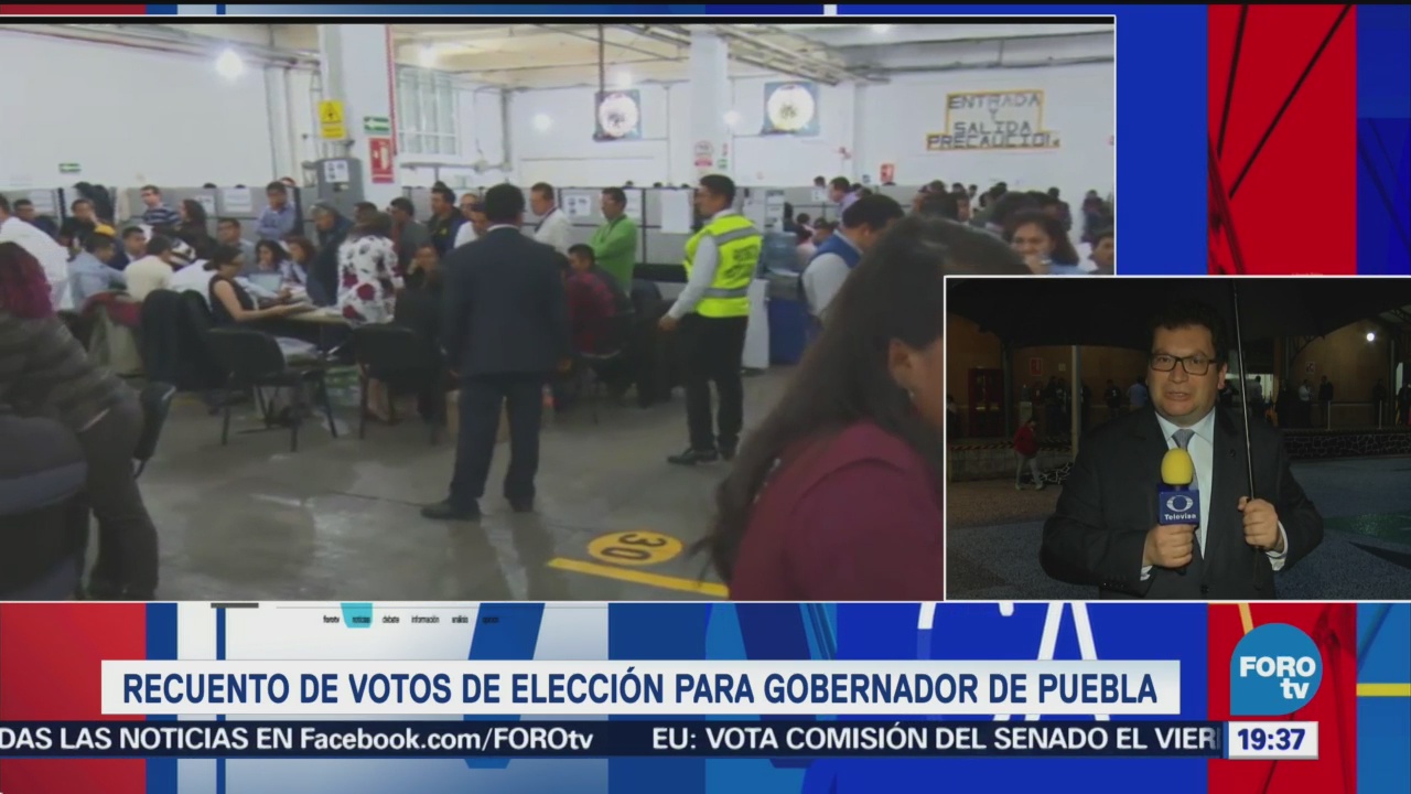 Recuento Votos Elección Gubernatura Gobernador Puebla