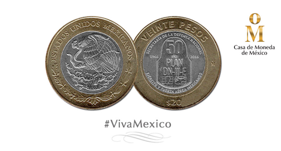 Moneda mexicana $20 nominada Mejor diseño vota por ella