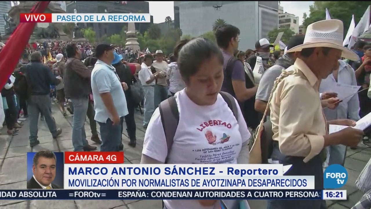 Movilización Normalistas Ayotzinapa Cdmx Marcha Manifestación