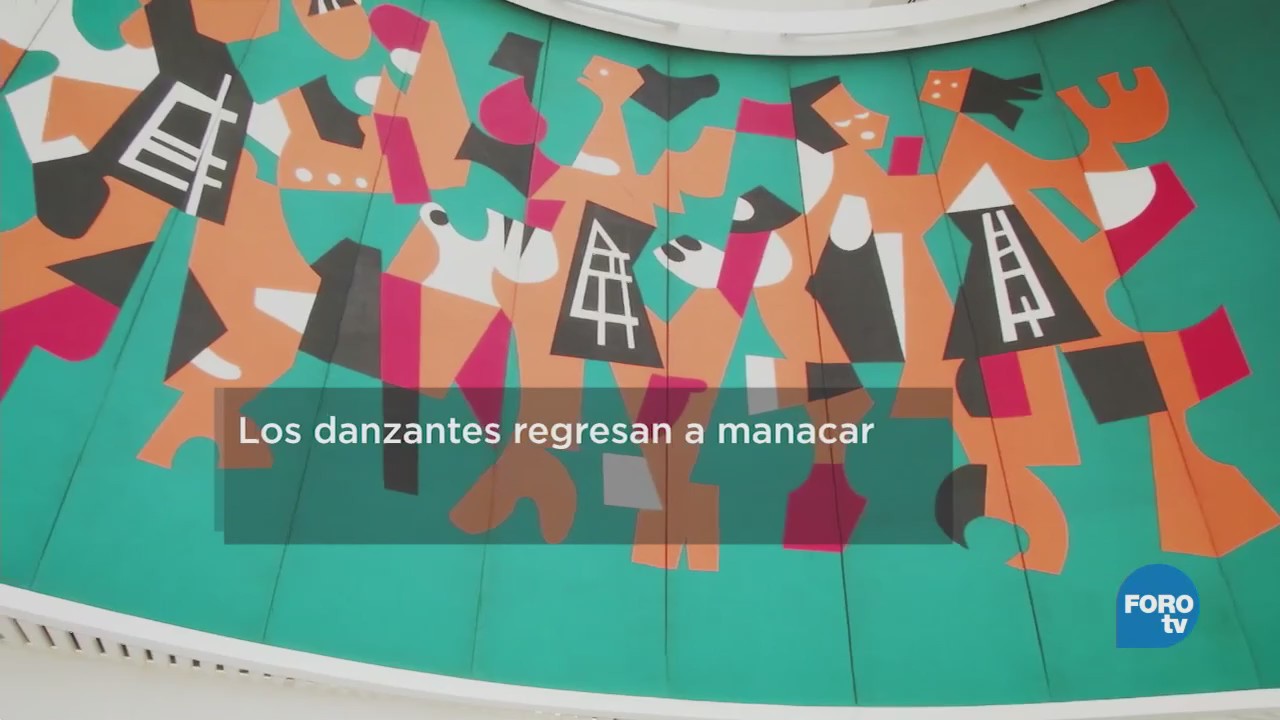 Mural ‘Los Danzantes’ del cine Manacar