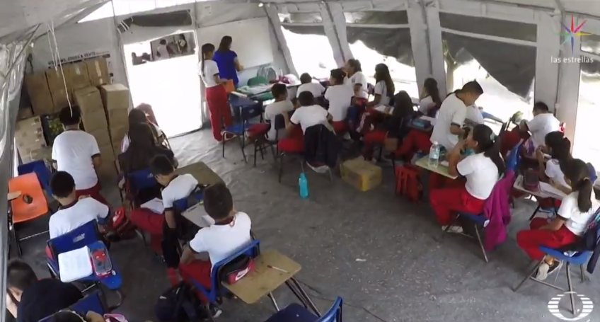 Escuelas afectadas por sismo 19-S aún son escombros