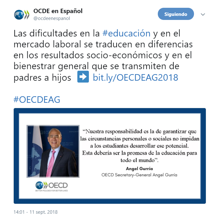 OCDE sugiere analizar beneficios de la reforma educativa