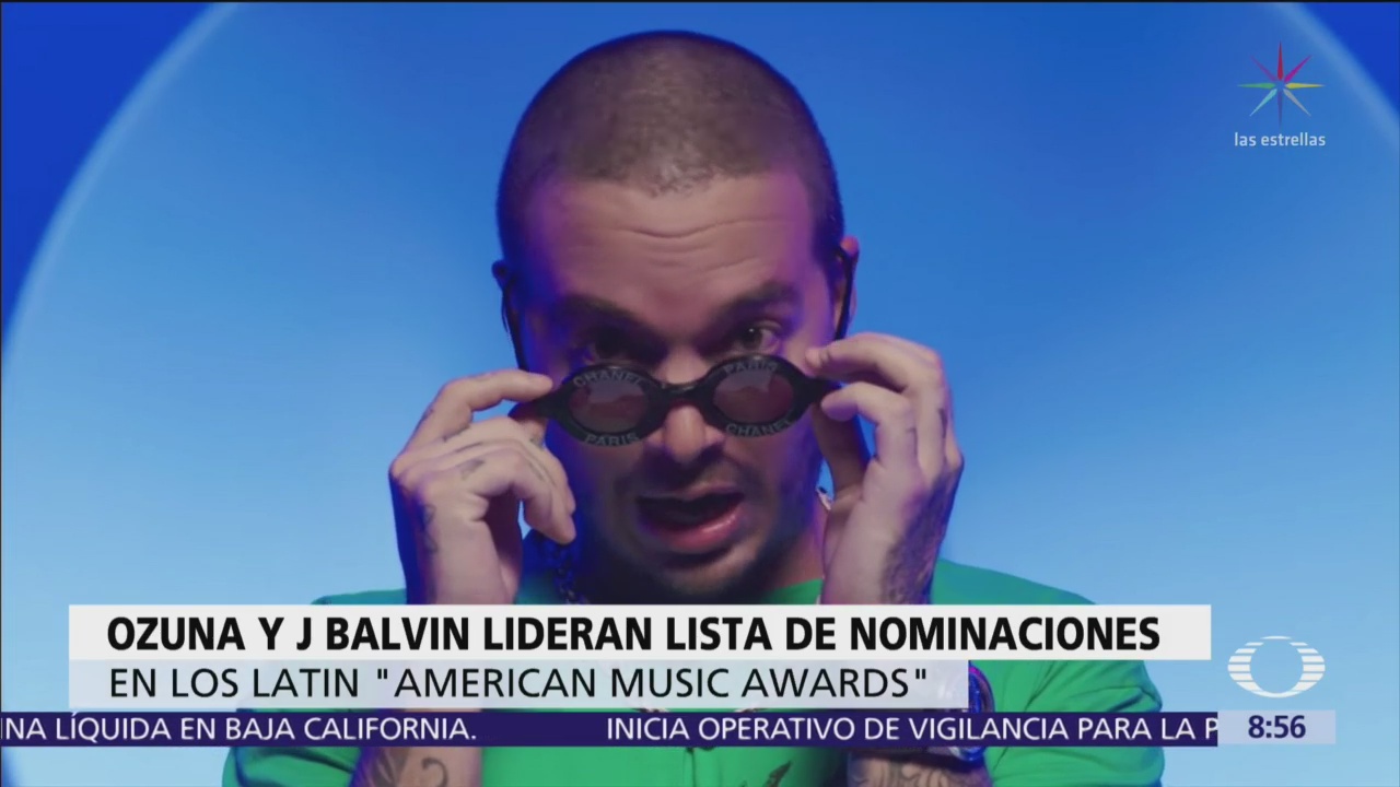 Ozuna y J Balvin obtienen nueve nominaciones los Latin amas