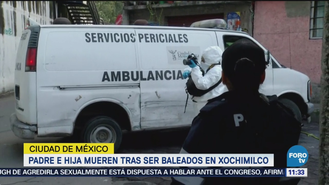 Padre e hija son baleados en Xochimilco, CDMX