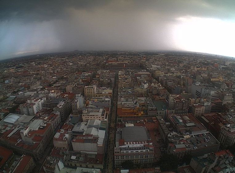 Prevén lluvias y granizo para la Ciudad de México